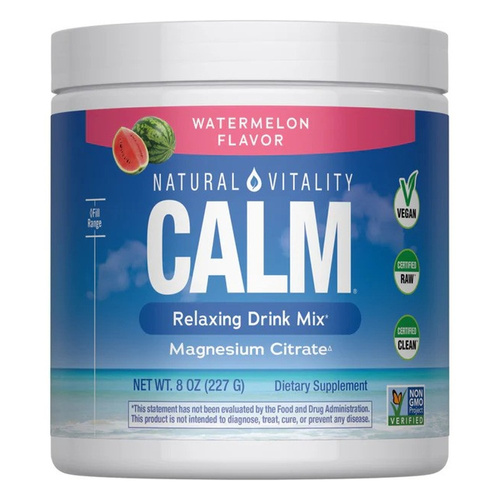 Natural Vitality Calm Magnez w Proszku Arbuzowy Na Relaks i Stres 226g