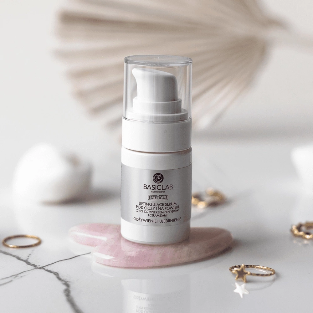 BasicLab Esteticus Liftingujące Serum pod Oczy 10% Peptydy 15ml
