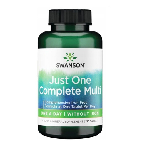 Swanson Just One Complete Multi without Iron 130 Tablets