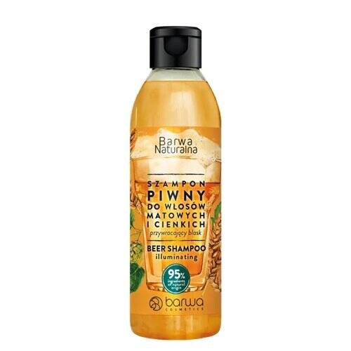 Barwa Barwa Naturalna Przywracający Blask Szampon Piwny dla Włosów Matowych i Cienkich 300ml