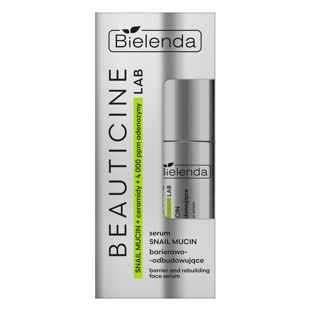 Bielenda Beauticine LAB serum do twarzy, barierowo-odbudowujące, ze Śluzem Ślimaka 30ml