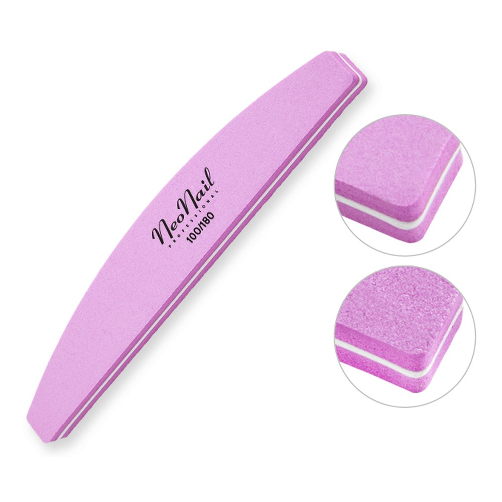 NeoNail Nail Polisher Boat 100/180 Pink 1 Piece