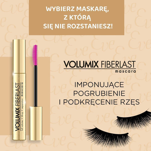 Eveline Volumix Fiberlast Tusz do Rzęs Pogrubiająco-Liftingująco-Rozdzielający 10ml