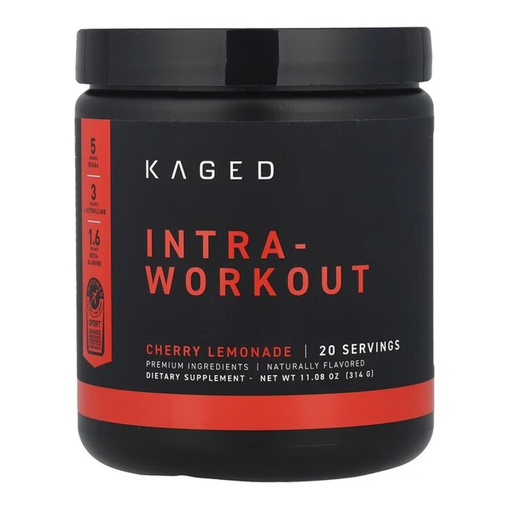Kaged Muscle Intra-Workout Cherry Lemonade Intra-Workout Supplement for Energy and Muscle Recovery 314g