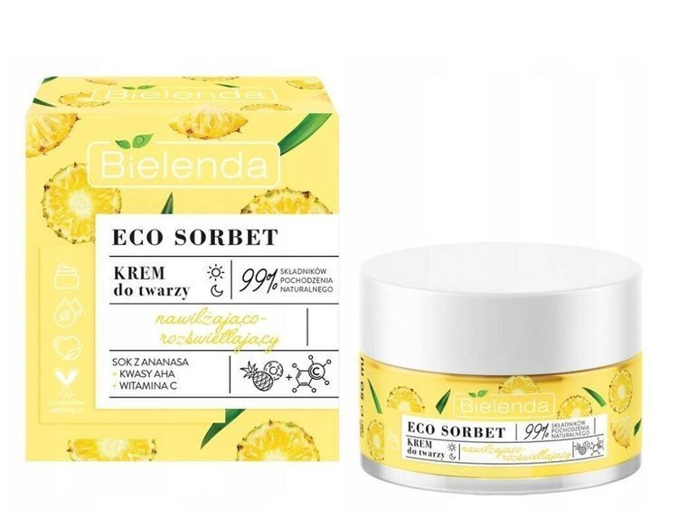 Bielenda Eco Sorbet Pineapple Moisturizing and brightening cream 50ml