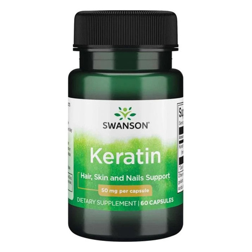 Swanson Keratin 50mg Joint Hair & Nail Support 60 Capsules