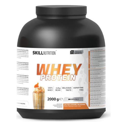 Skill Nutrition Whey Protein WPC 80 białko serwatkowe Słony Karmel Milkshake 2000g