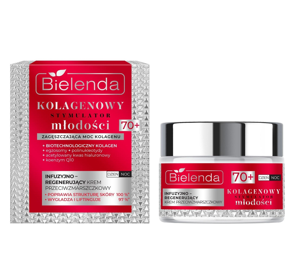 Bielenda Collage Youth Stimulator Infuzyjnie Regenerujący Krem Pzeciwzmarszczkowy 70+ 50ml