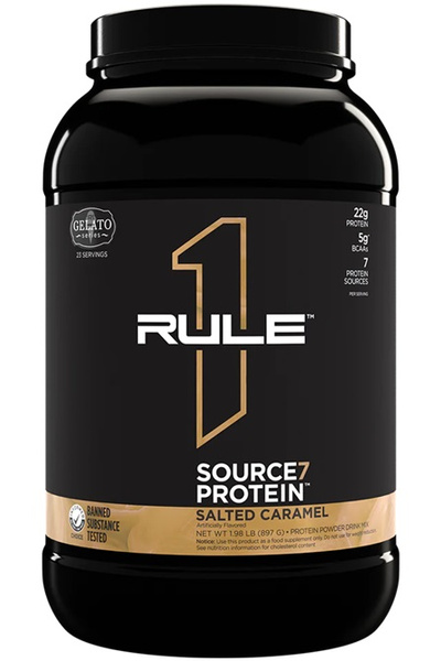 Rule One Source7 Protein, Salted Caramel Gelato - 897g
