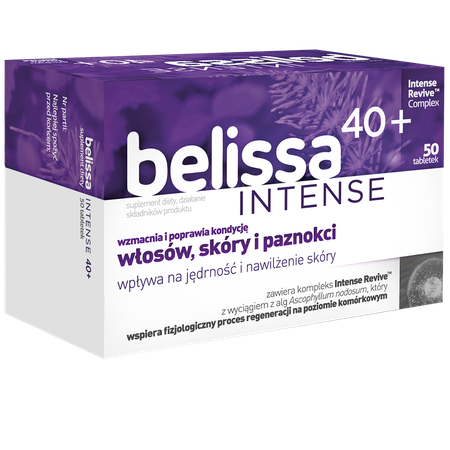 Belissa Intense 40+ Strengthens Hair Skin Nails 50 Capsules