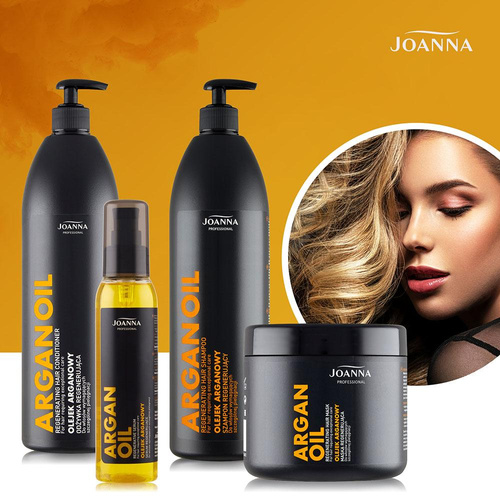 Joanna Professional Argan Oil Regenerująca Odżywka dla Włosów Słabych i Zniszczonych 1000g