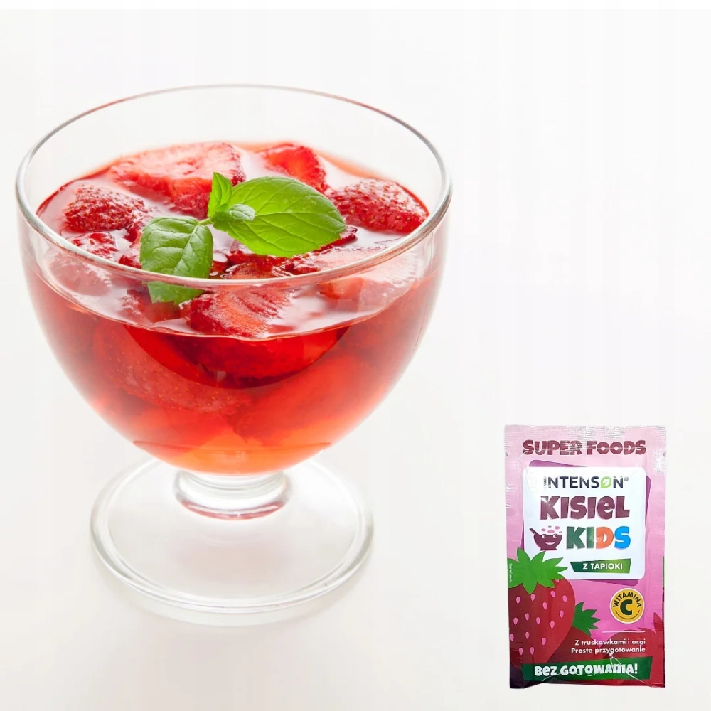 Intenson Kids Tapioca Kisiel with Strawberries and Acai without Cooking 20g Best Before 30.11.25