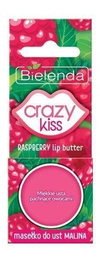 Bielenda Crazy Kiss Masełko do Ust Malina Pielęgnuje Natłuszcza 10g