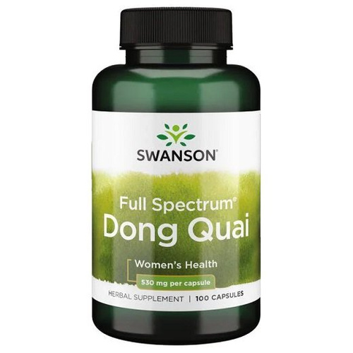 Swanson Full Spectrum Dong Quai 530mg Dzięgiel Chiński 100 Kapsułek