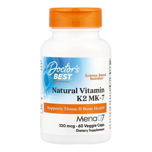 Doctor's Best Naturalna witamina K2 MK7 with MenaQ7, 100mcg Kapsułki 60 kapsułek