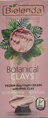 Bielenda Botanical Clays Vegan Vegan Cream with Pink Clay Day and Night 50ml