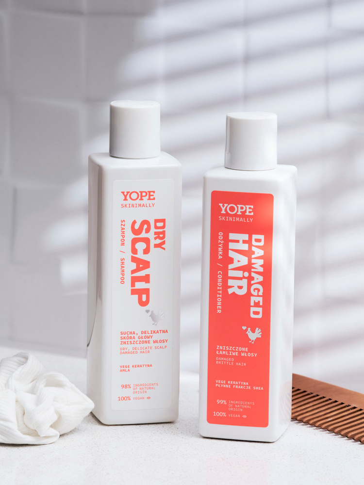 Yope Skinimally Dry Scalp Damaged Hair Szampon dla Wrażliwej Skóry Głowy i Włosów Zniszczonych 250ml