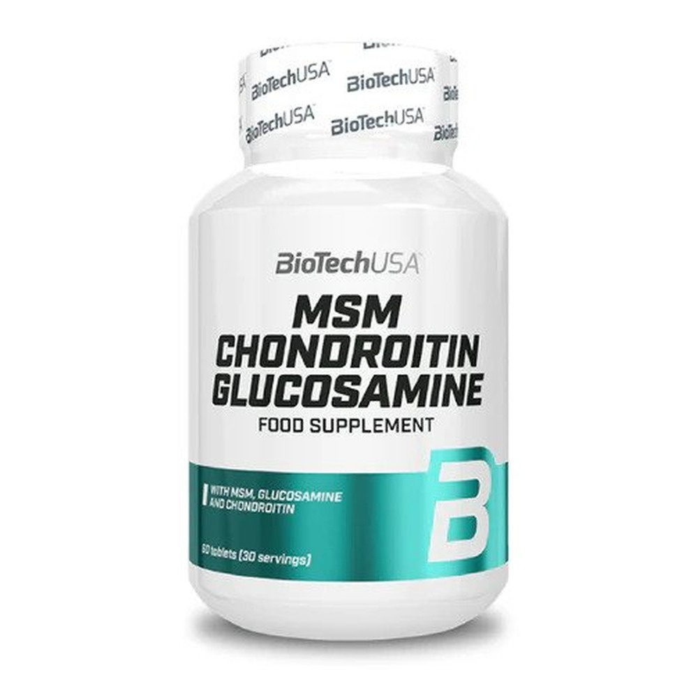 BioTechUSA MSM Chondroitin Glucosamine Tabletki na bazie MSM, chondroityny i glukozaminy 60 tabletek