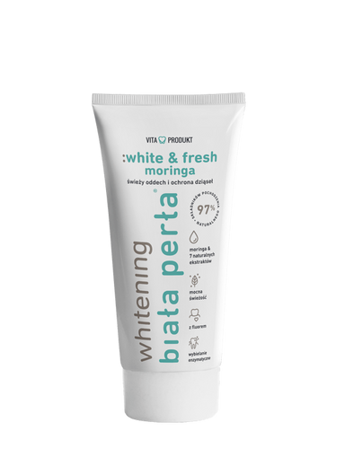 Biała Perła White & Fresh Moringa Herbal Toothpaste Fresh Breath and Gum Protection 75ml
