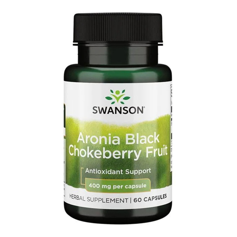 Swanson Aronia Black Chokeberry Fruit 400mg 60 Kapsułek