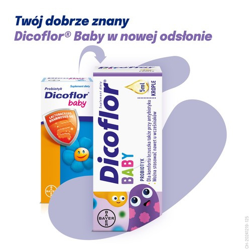 Dicoflor Baby Krople dla Prawidłowej Mikroflory Jelitowej Dzieci 5ml