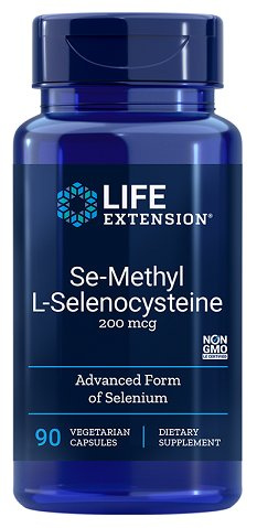 Life Extension Se-Methyl L-Selenocysteine 200mcg for Antioxidant Support 90 Vcaps