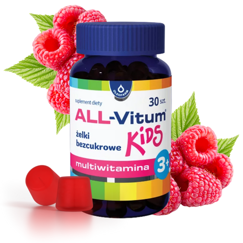 Oleofarm All Vitum Kids Multivitamin for Children 3+ in Sugar-Free Jellies 30 Pieces