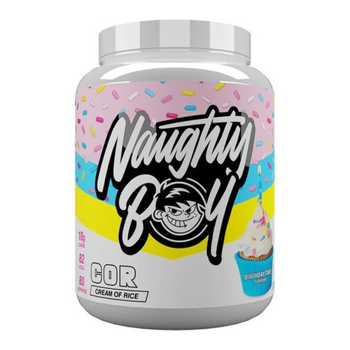 Naughty Boy Cream of Rice Birthday Cake Carbohydrate Supplement for Athletes 2000g