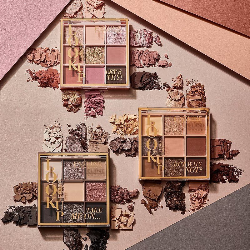 Eveline Look Up Palette of 9 Eyeshadows Take Me On Vegan 10.8g