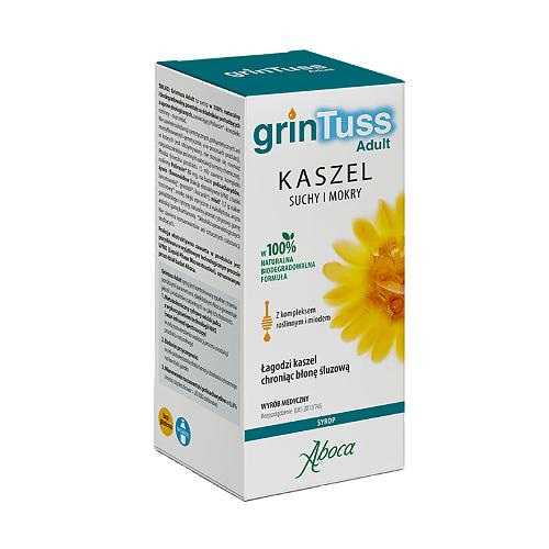 Grintuss Adult Syrop na Kaszel Suchy i Mokry dla Dorosłych 180g