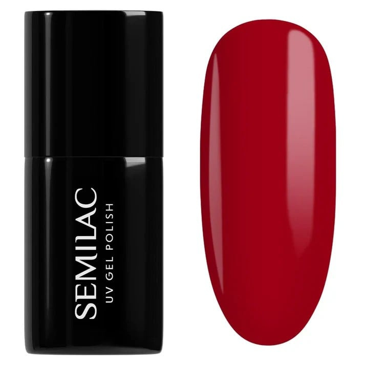 Semilac Lakier Hybrydowy Hottie - 027 Intense Red 7ml