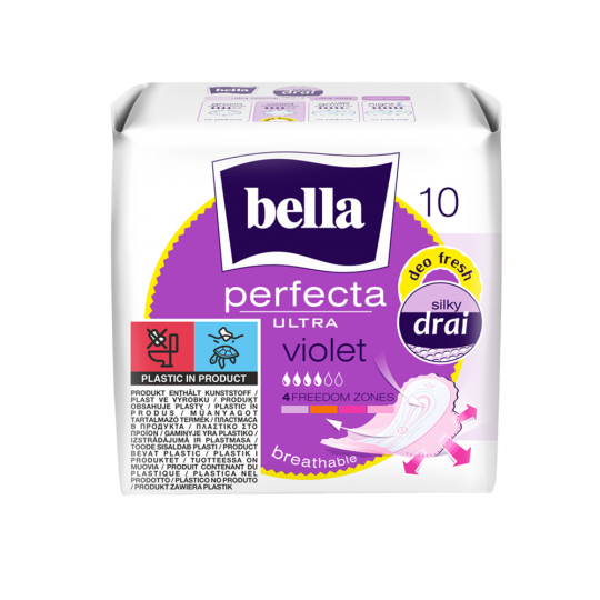 Bella Perfecta Ultra Violet Ultra-Thin Sanitary Pads 10 Pieces