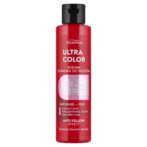 Joanna Ultra Color Rinse for Blonde Gray and Lightened Hair Pink 150ml