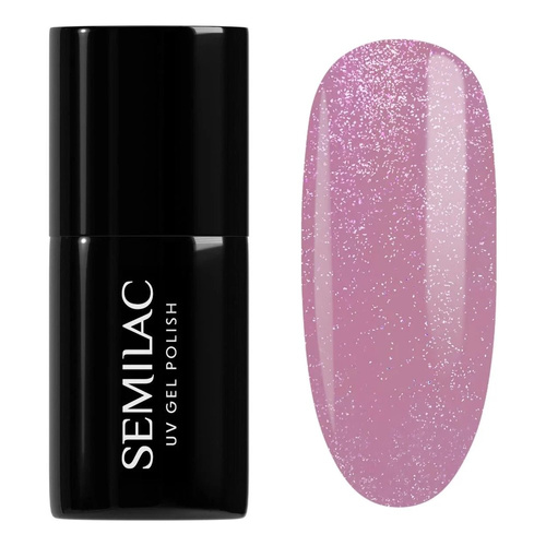 Semilac UV/LED Shimmer Dust Soak Off Hybrid Gel Nail Polish - 319 Shimmer Dust Pink 7ml