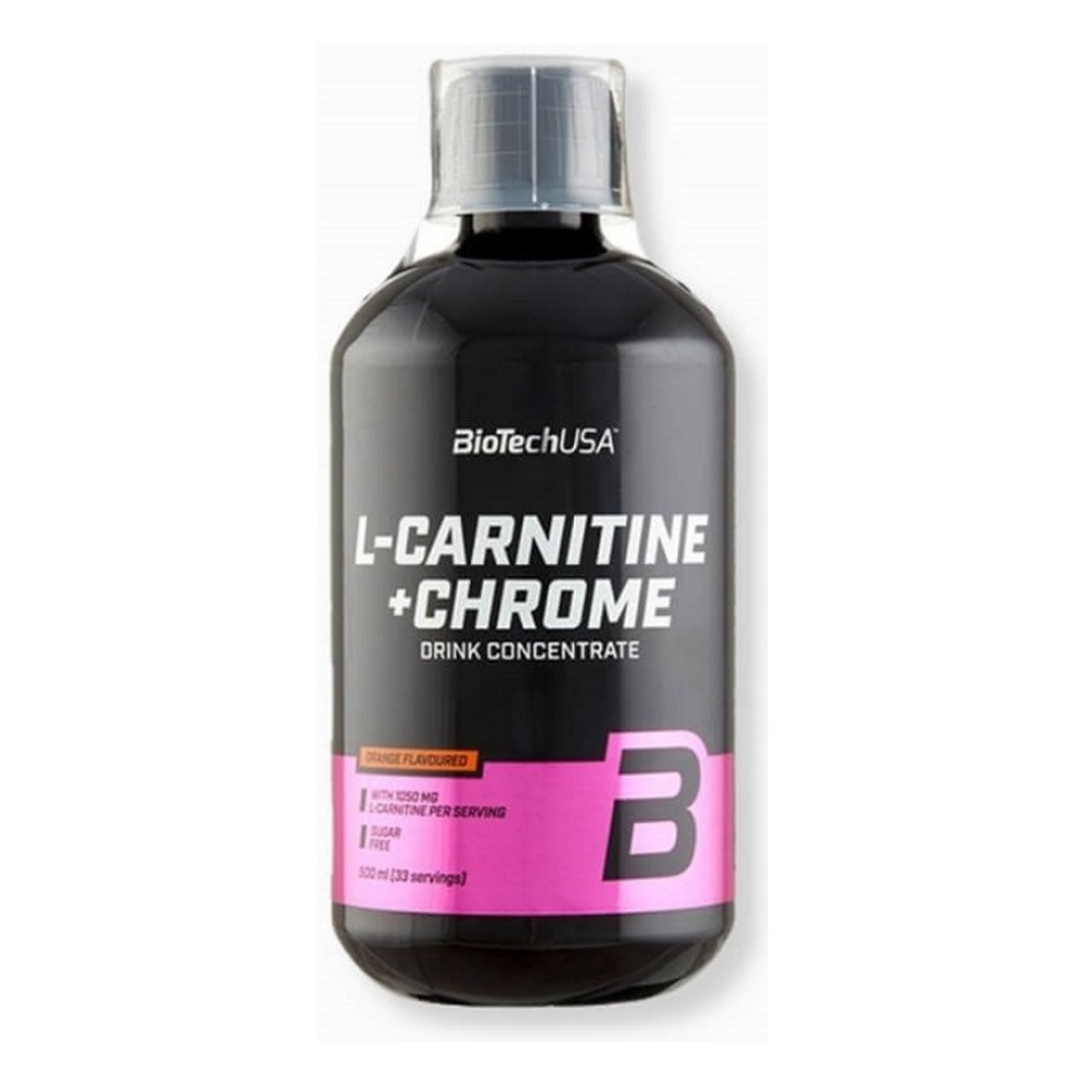 BioTechUSA L-Carnitine + Chrome Suplement z L-karnityną i chromem, Pomarańcza 500ml