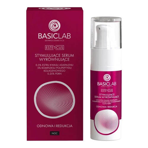 BasicLab Dermocosmetics Stimulating Skin-Evening Serum WITH 0.3% Adapinoid and 5% Biomimetic Collagen 30ml