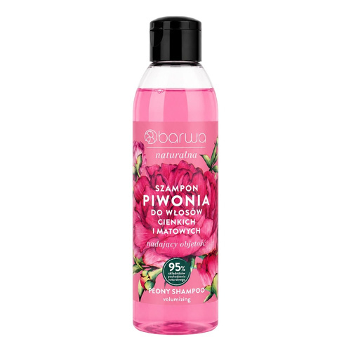 Barwa Natural Peony Volume Increasing Shampoo for Thin and Matte Hair 300ml