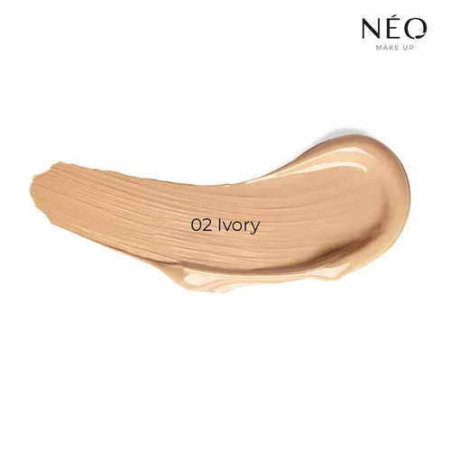 Neo Makeup Intense Serum Sheer SPF 30 Nawilżający Podkład Nr 02 Ivory z Efektem Glass Skin 30ml 