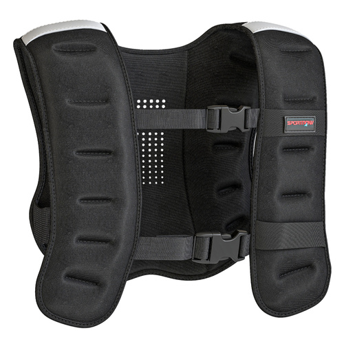 SPORTNOW Weighted Vest, 5 kg Weight Vest with Adjustable Straps, Reflective Strips, Black