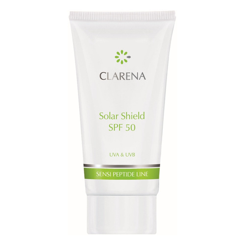 Clarena Sensi Peptide Line Solar Shield Protective Sunscreen SPF 50 for Sensitive Skin Prone to Discoloration 30ml
