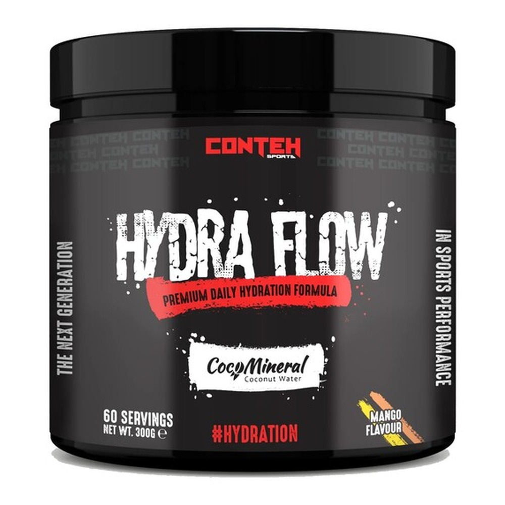Conteh Sports Hydra Flow Electrolyte Powder for Daily Hydration Mango 300g