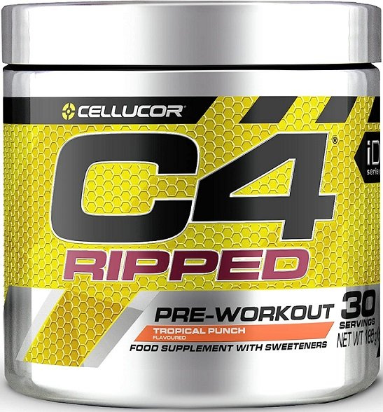 Cellucor C4 Ripped Pre-Workout for Fat Burning Tropical Punch 189g