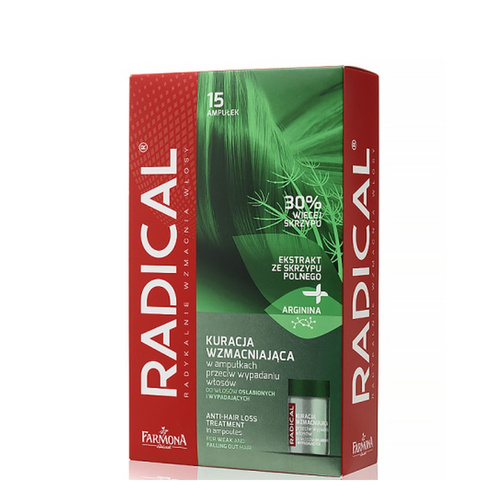 Radical Kuracja Wzmacniająca w Ampułkach przeciw Wypadaniu Włosów 15x5ml
