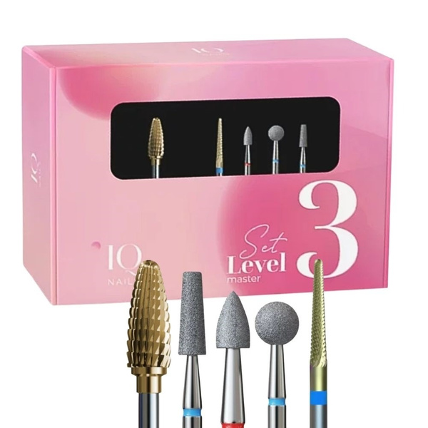 IQ Nails Level 3 Pro Expert Drill Bit Set 5pcs