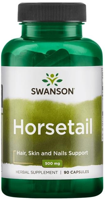 Swanson Horsetail 500mg Horsetail Strengthens Hair Skin & Nails 90 Capsules
