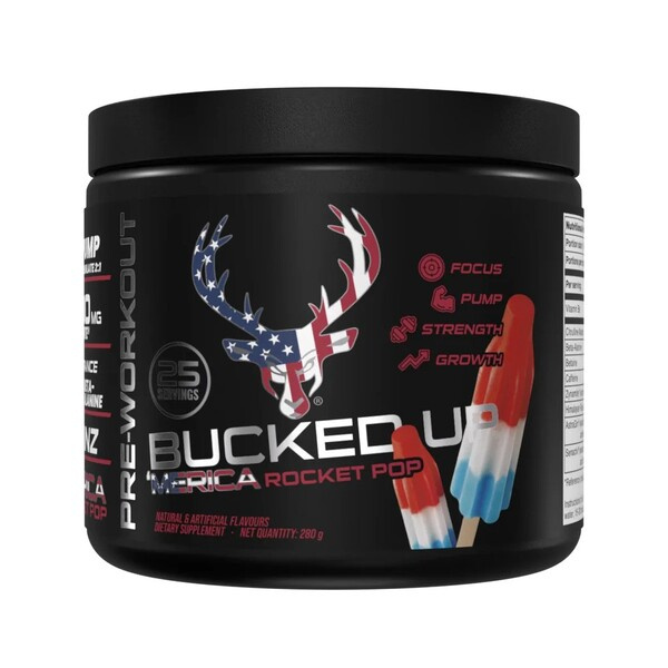 Bucked Up Bucked Up Pre-Workout, Rocket Pop - 280g