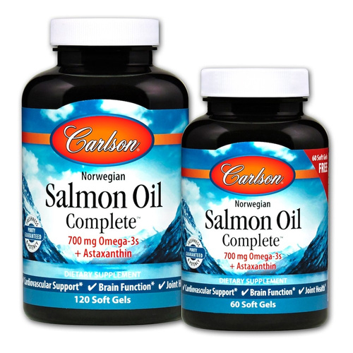 Carlson Labs Norwegian Salmon Oil Complete Kapsułki softgel 120 + 60 kapsułek softgel