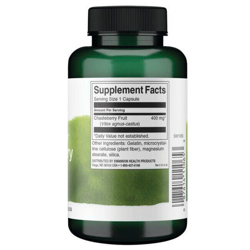 Swanson Full Spectrum Chasteberry Fruit 400mg 120 Kapsułek