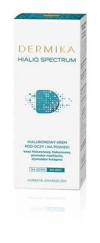 DERMIKA Hialiq Spectrum, hialuronowy Krem pod oczy i na powieki dzień i noc 15ml
