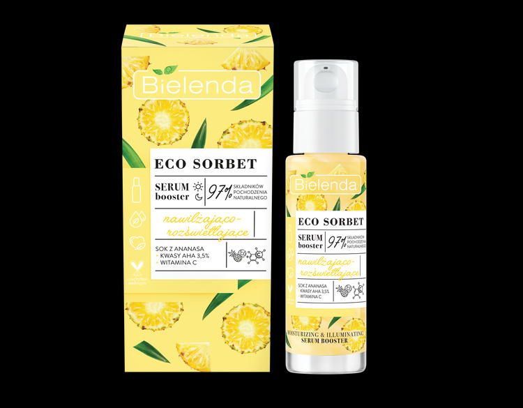 BIELENDA ECO Sorbet Ananas Serum Boster Nawilżająco-Rozświetlające 30 Ml